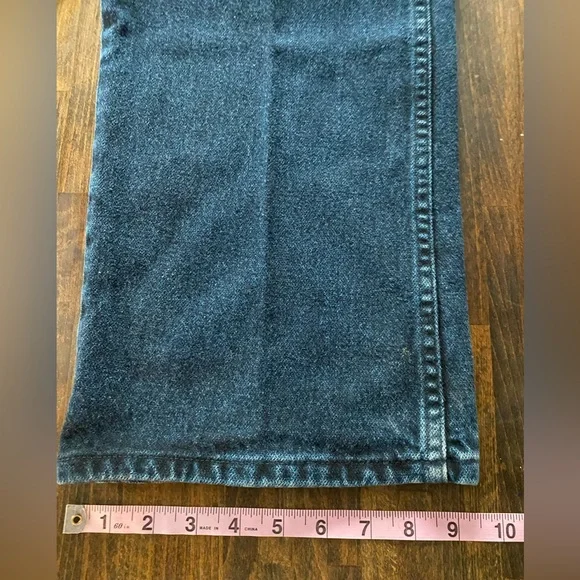 Wrangler 936NTF Cowboy Cut Slim Fit Jeans Mens 42x32 Firewash Dark Indigo NWT - Picture 10 of 10